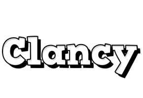 Clancy snowing logo