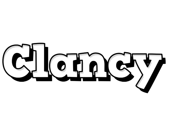 Clancy snowing logo
