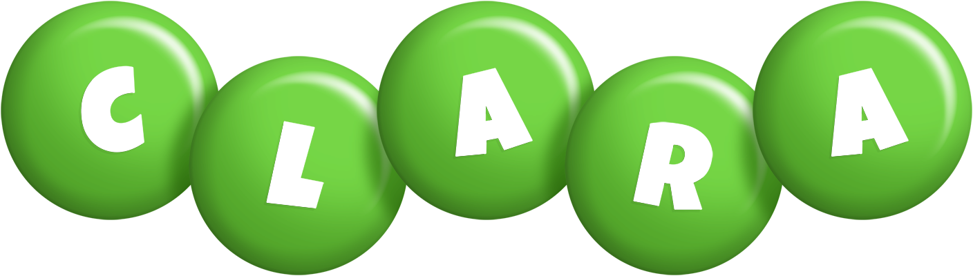 Clara candy-green logo