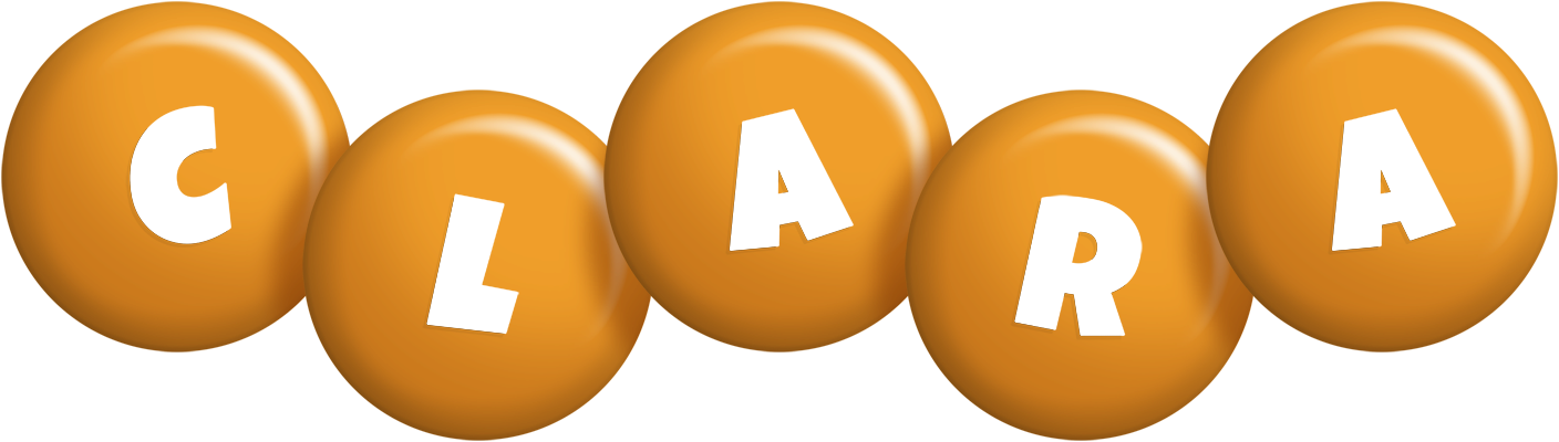 Clara candy-orange logo