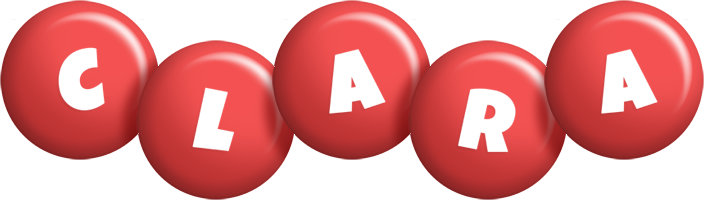 Clara candy-red logo