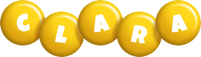 Clara candy-yellow logo