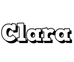 Clara snowing logo