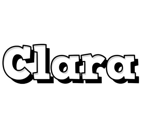 Clara snowing logo