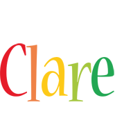 Clare birthday logo