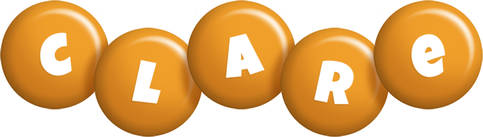 Clare candy-orange logo