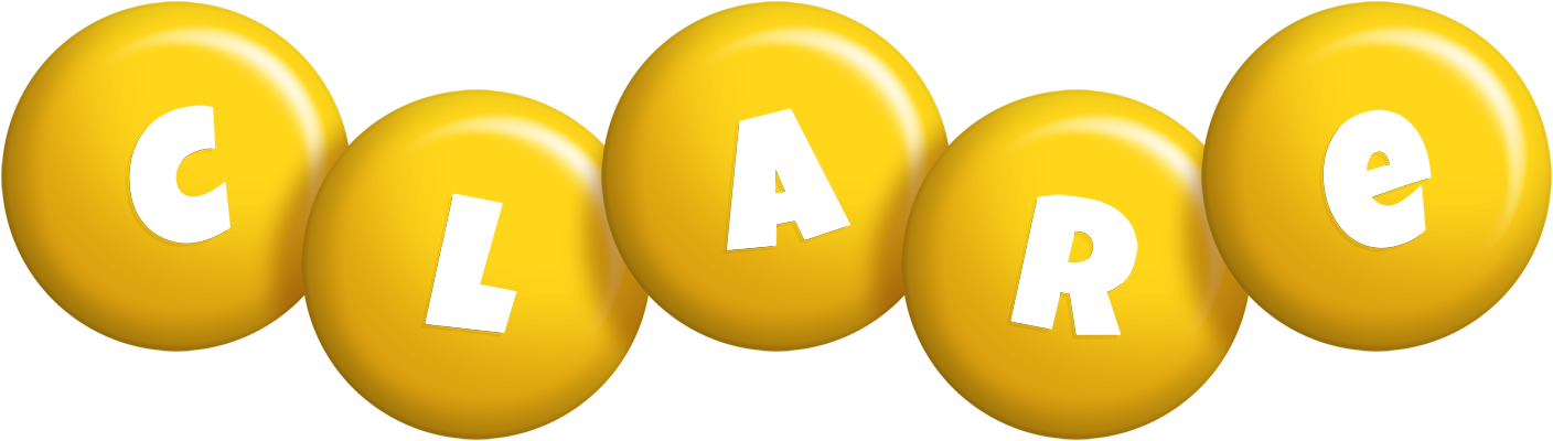 Clare candy-yellow logo