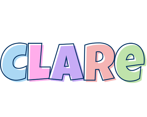 Clare pastel logo