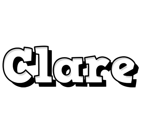 Clare snowing logo