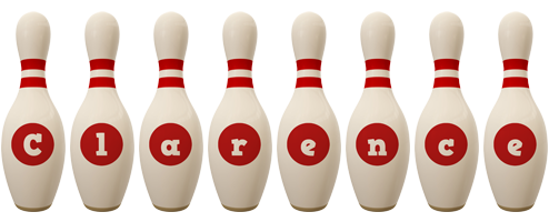 Clarence bowling-pin logo