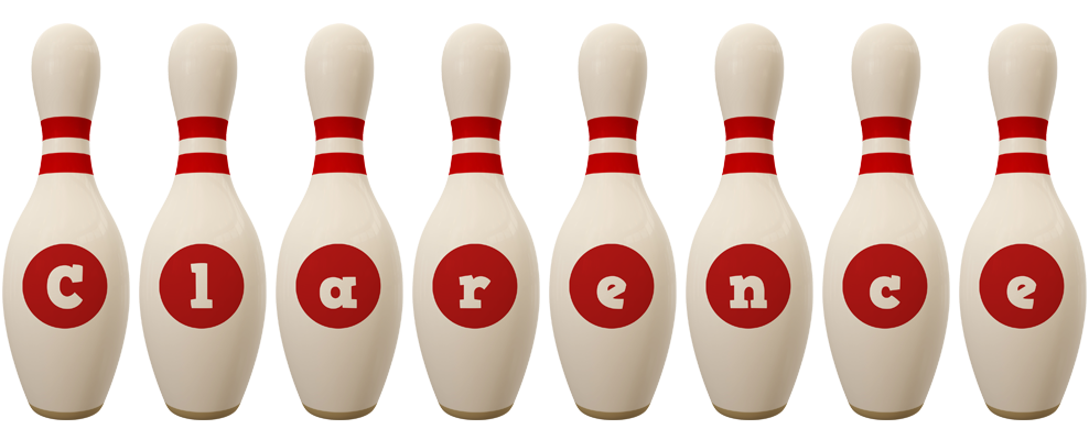 Clarence bowling-pin logo