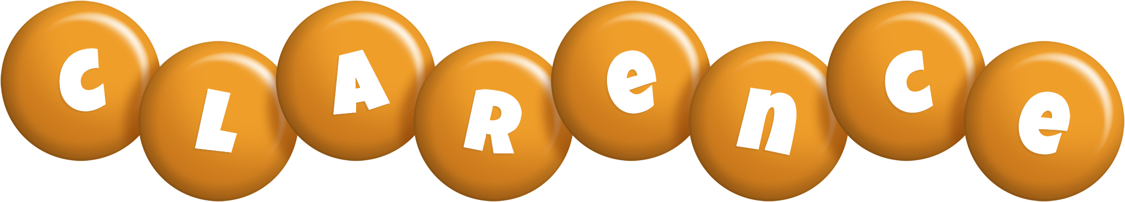 Clarence candy-orange logo