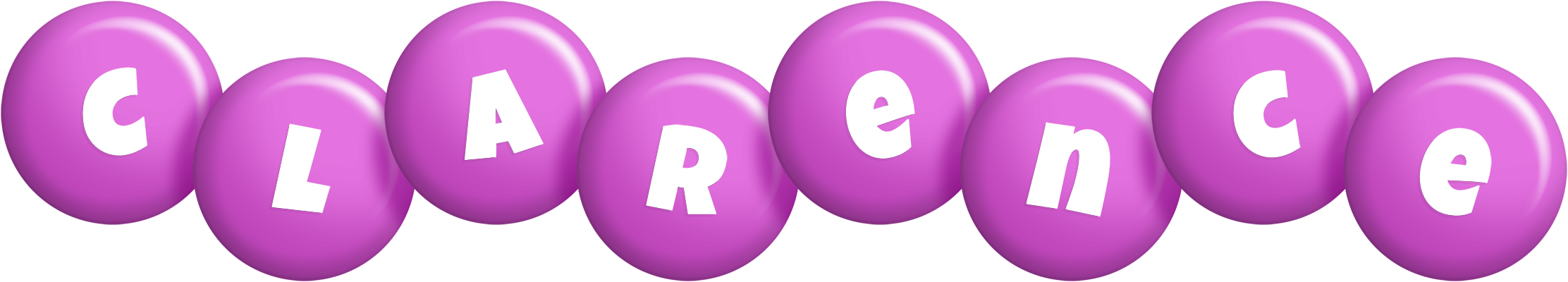 Clarence candy-purple logo