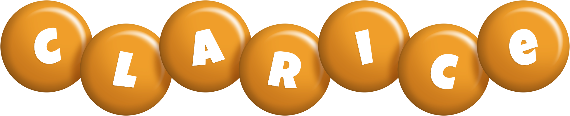 Clarice candy-orange logo