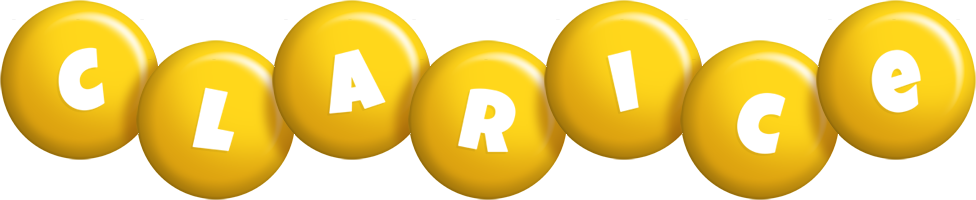 Clarice candy-yellow logo