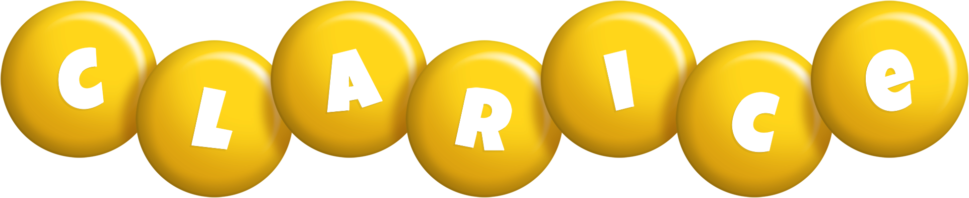 Clarice candy-yellow logo