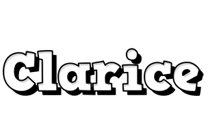 Clarice snowing logo