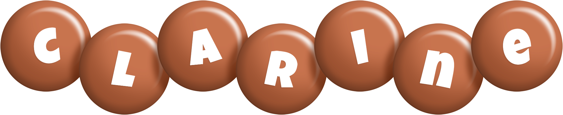 Clarine candy-brown logo