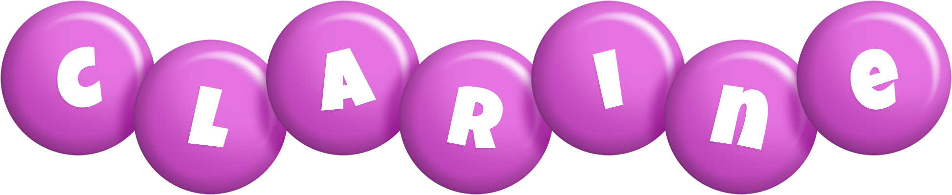 Clarine candy-purple logo