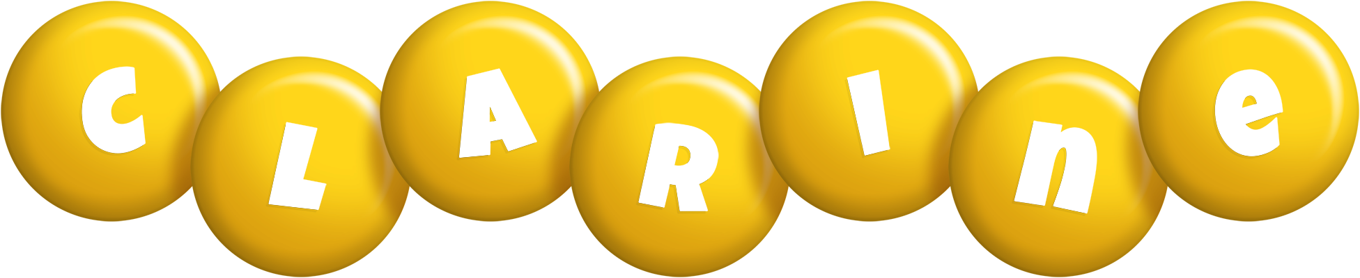 Clarine candy-yellow logo