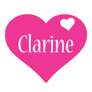 Clarine love-heart logo