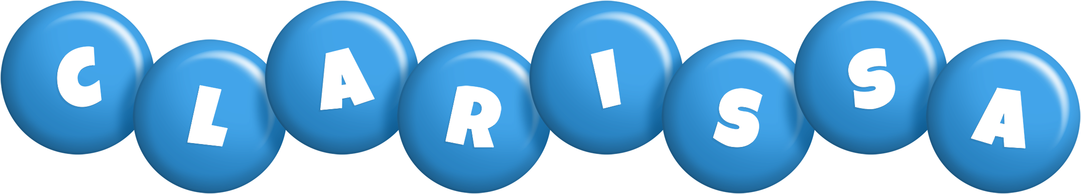 Clarissa candy-blue logo