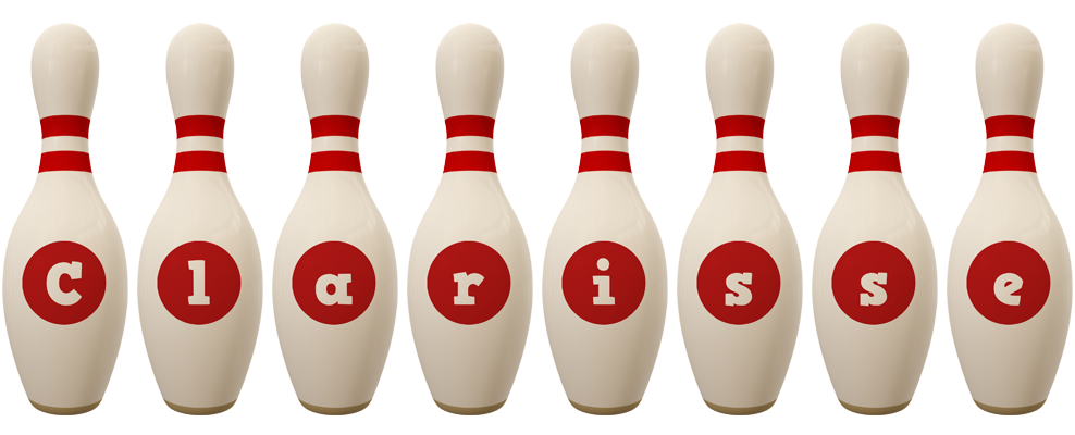 Clarisse bowling-pin logo