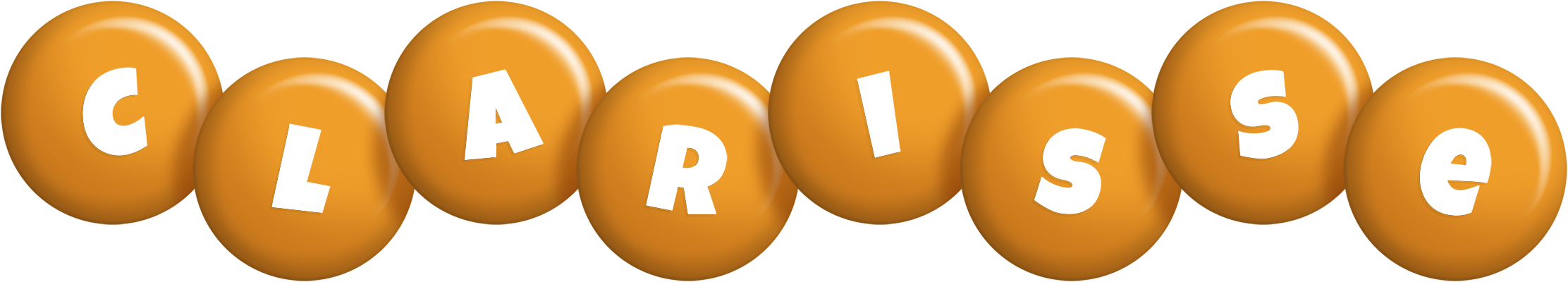 Clarisse candy-orange logo