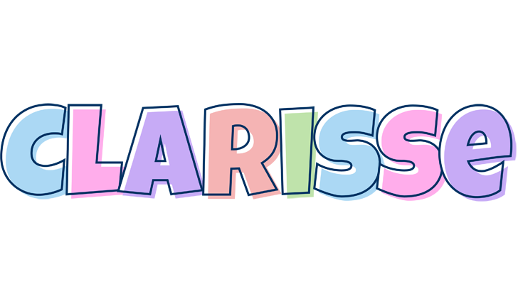 Clarisse pastel logo