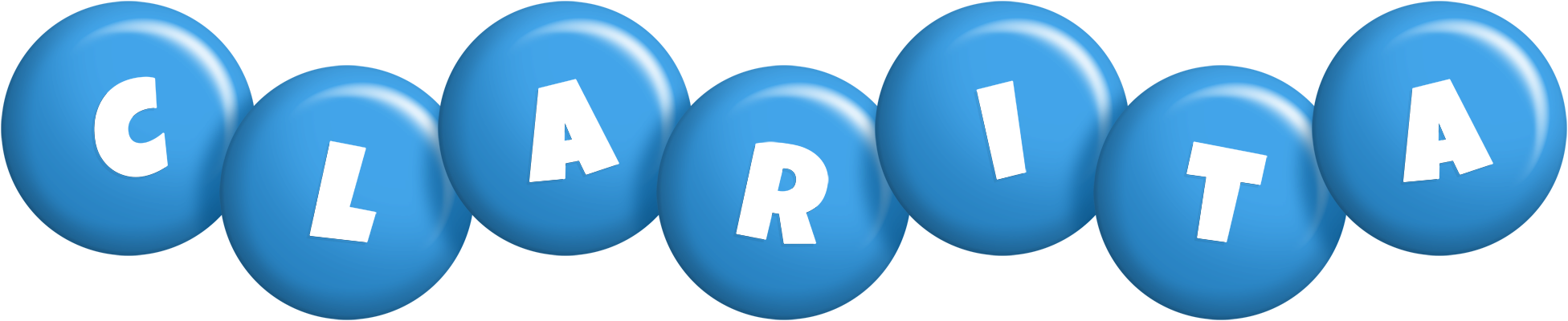 Clarita candy-blue logo