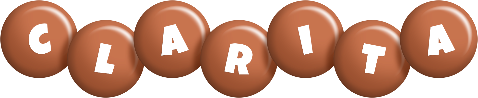 Clarita candy-brown logo