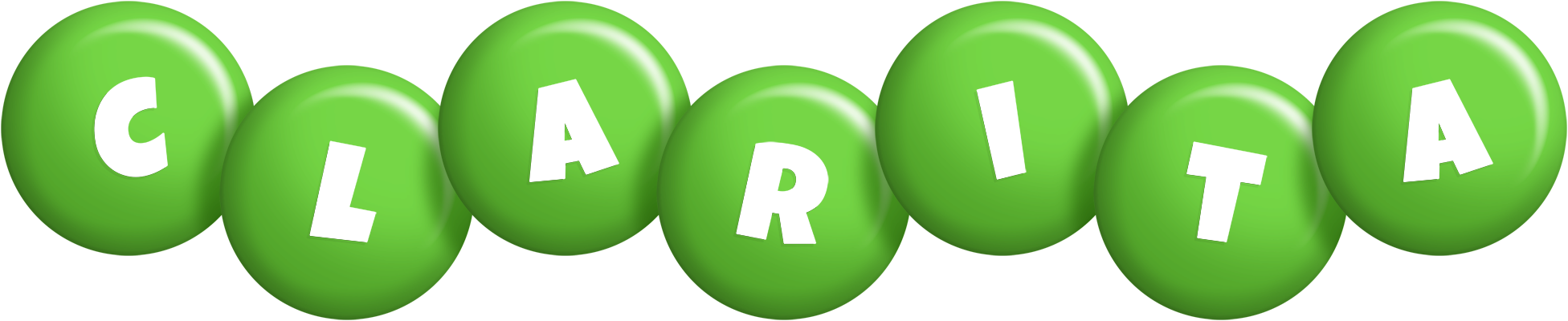 Clarita candy-green logo