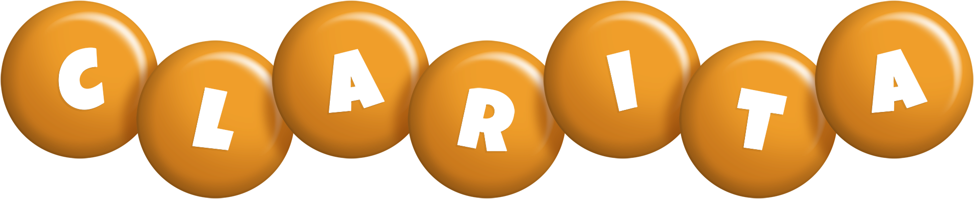 Clarita candy-orange logo