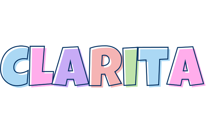 Clarita pastel logo