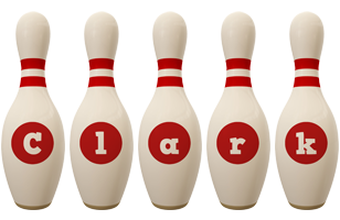 Clark bowling-pin logo