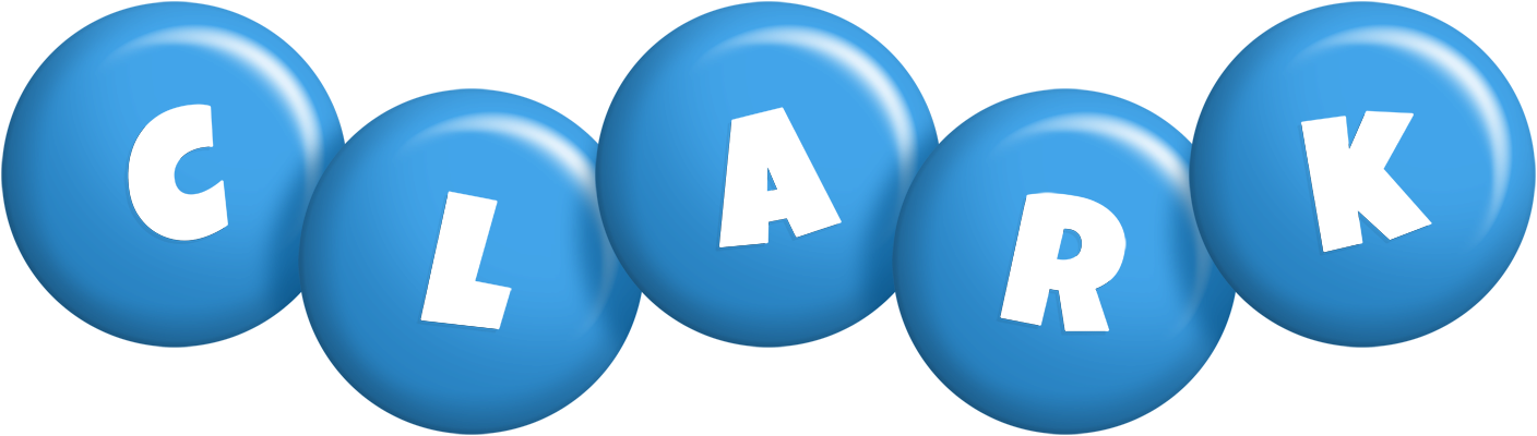 Clark candy-blue logo