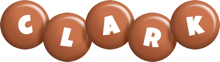 Clark candy-brown logo