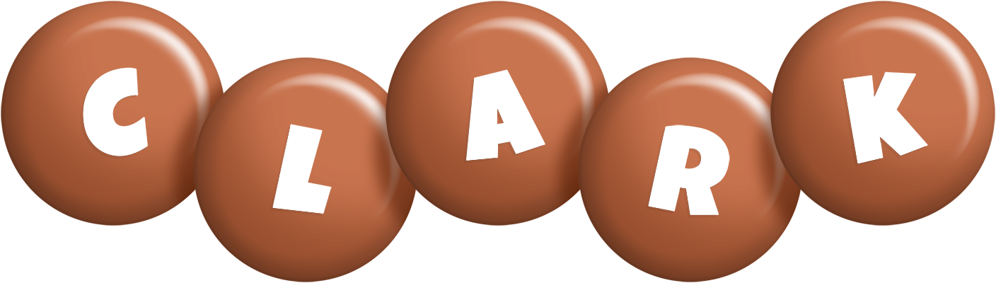 Clark candy-brown logo