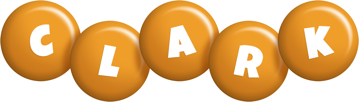 Clark candy-orange logo