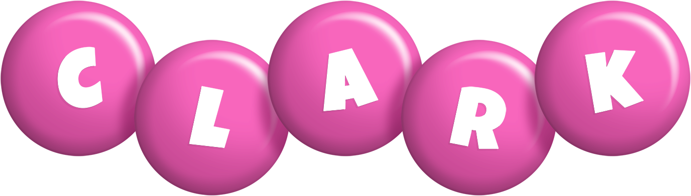 Clark candy-pink logo