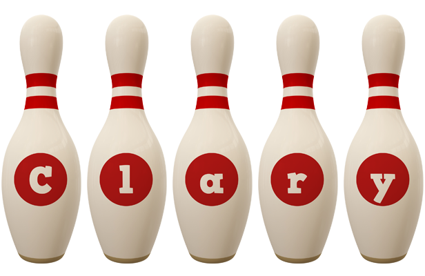 Clary bowling-pin logo