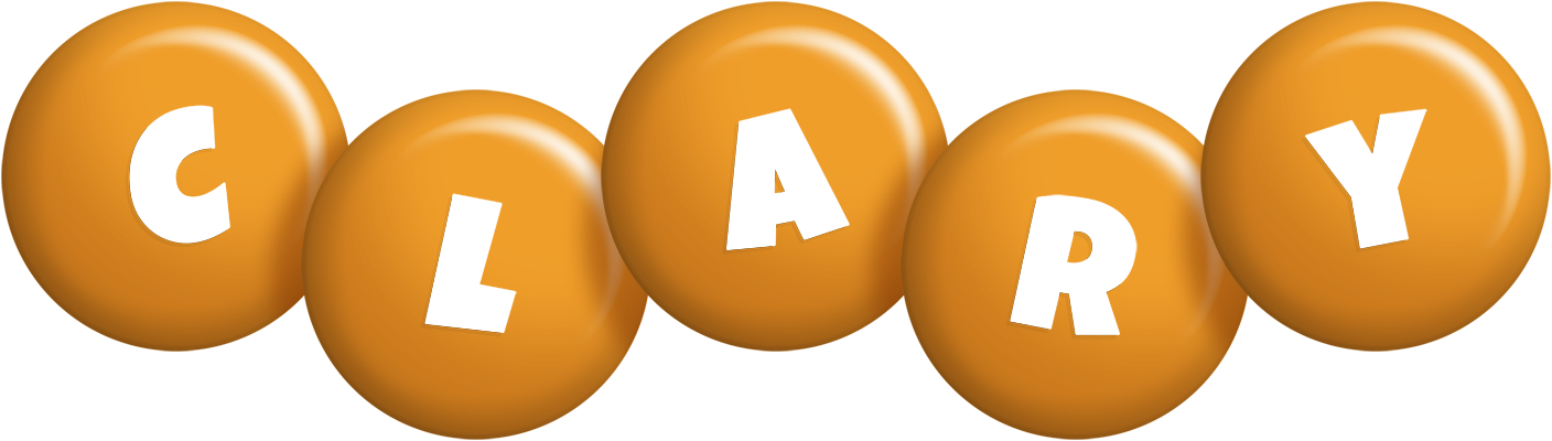 Clary candy-orange logo