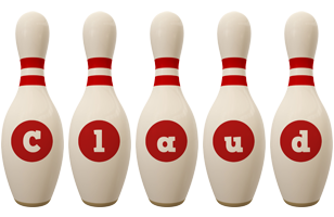 Claud bowling-pin logo