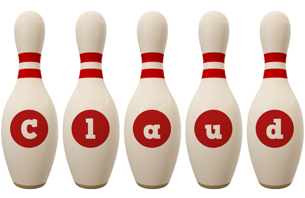 Claud bowling-pin logo