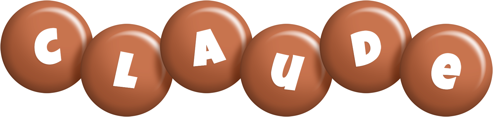 Claude candy-brown logo