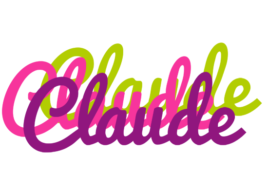 Claude flowers logo