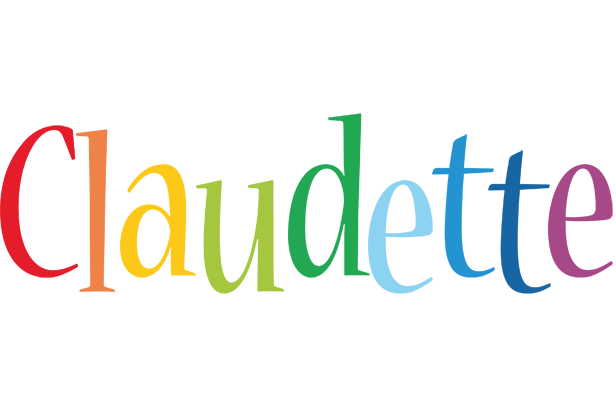 Claudette birthday logo