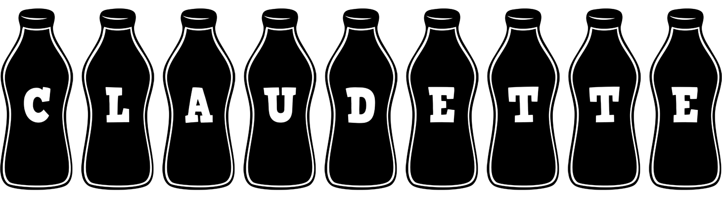Claudette bottle logo