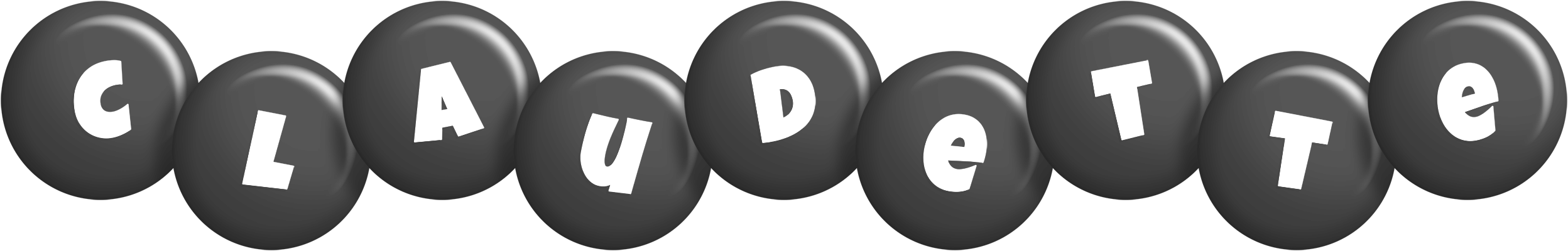 Claudette candy-black logo
