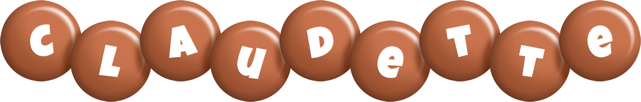 Claudette candy-brown logo